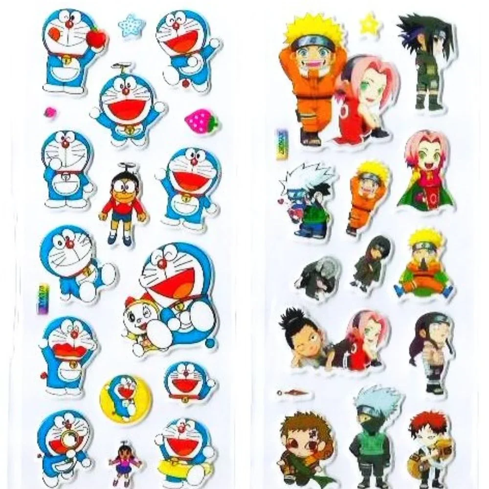 NEW MINI ANIME PUFFY STICKERS POKEMON CHIBI NARUTO